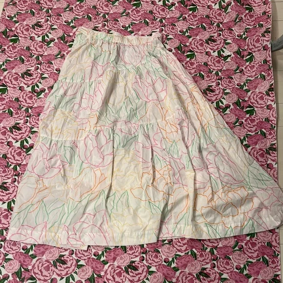 Floral Print Women's Skirt - Picture 7 of 7